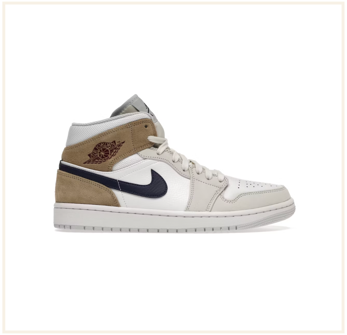 Air jordan 1 mid sales beige
