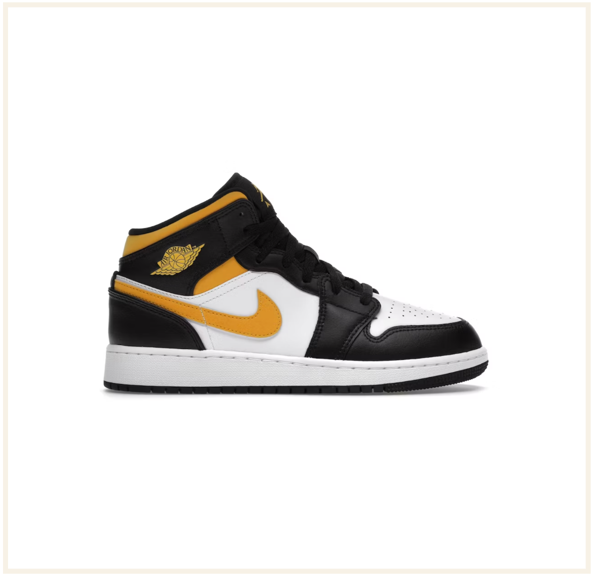 Air Jordan 1 Mid Pollen White Black (GS)