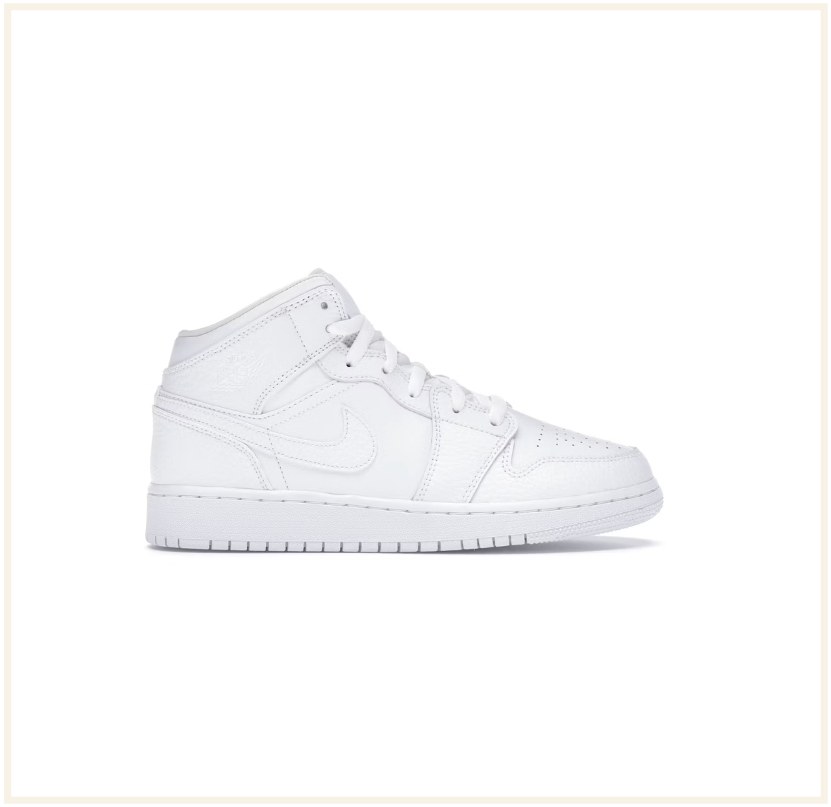 triple white jordans 1