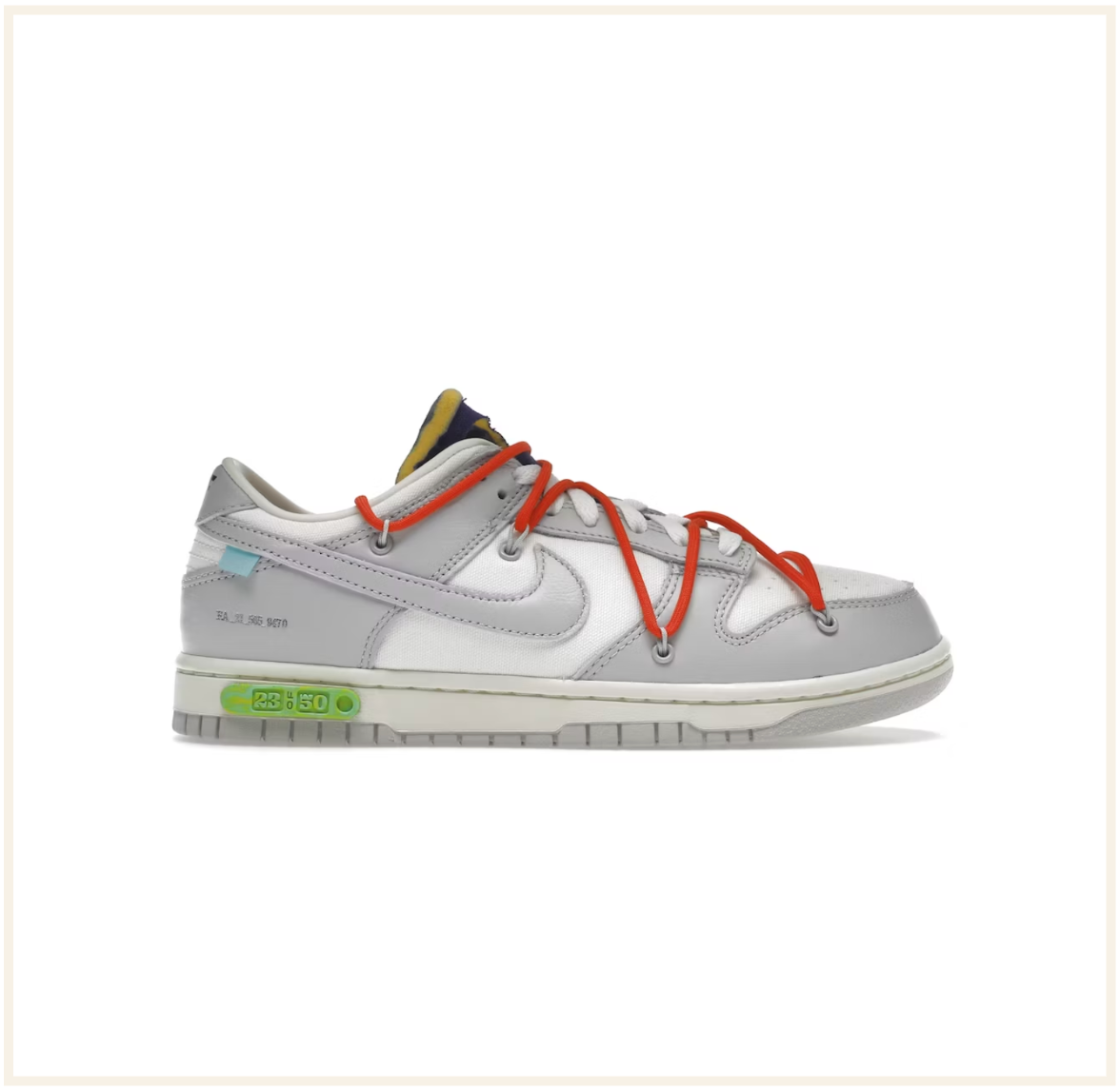Off White x Nike Dunk Low Lot 23 2021
