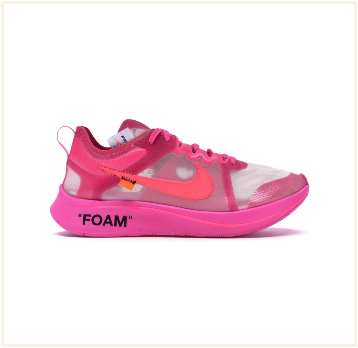 Off white nike zoom fly deals