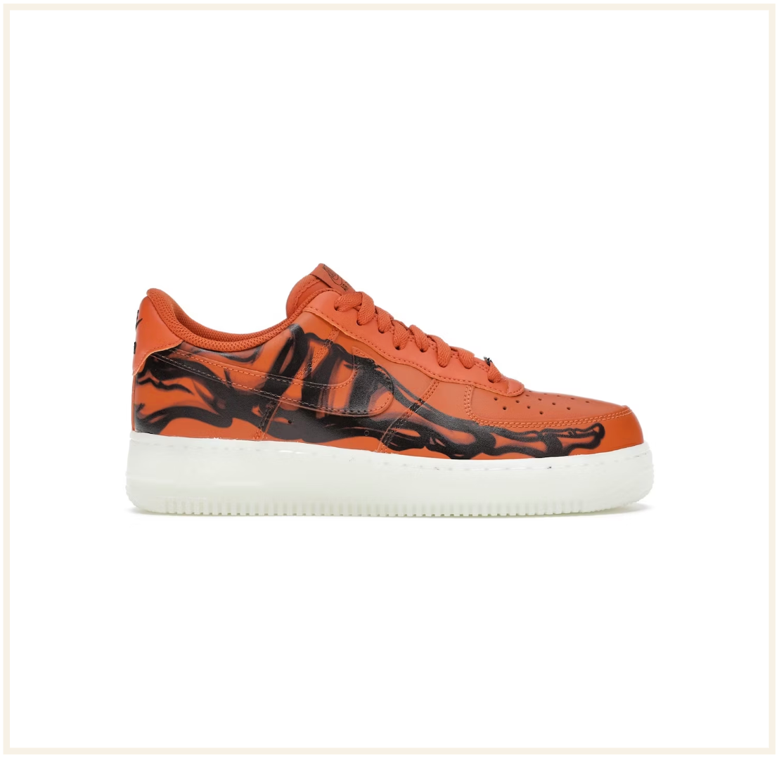 Orange nike af1 shop