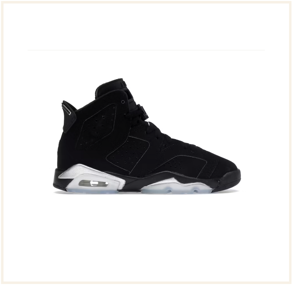 Jordan 6 chrome hot sale high