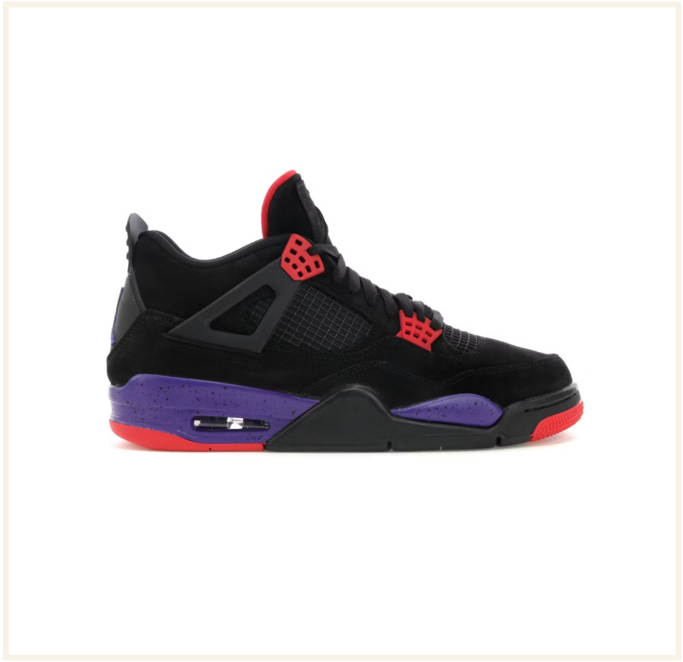 Jordan 4 best sale raptors uk