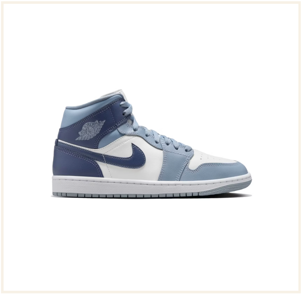 Diffused top blue jordans
