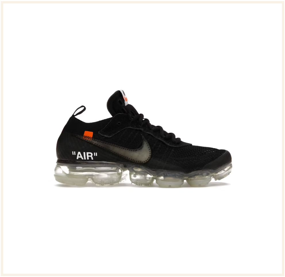 Off white vapormax all black online