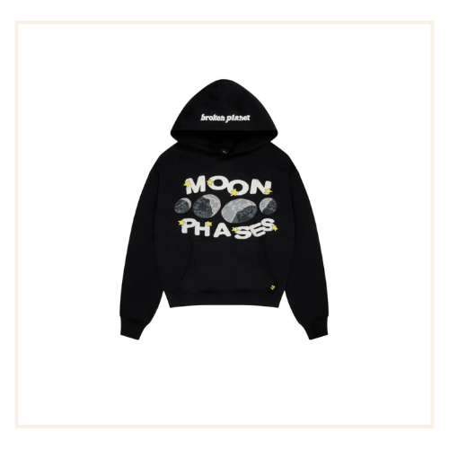 Broken Planet Moon Phases hoodie black