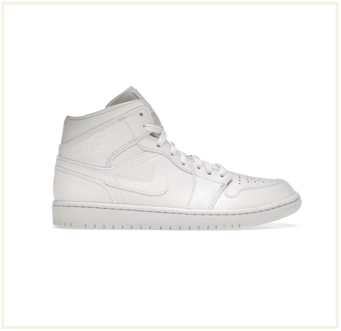 Air Jordan 1 Mid Triple White (2022)