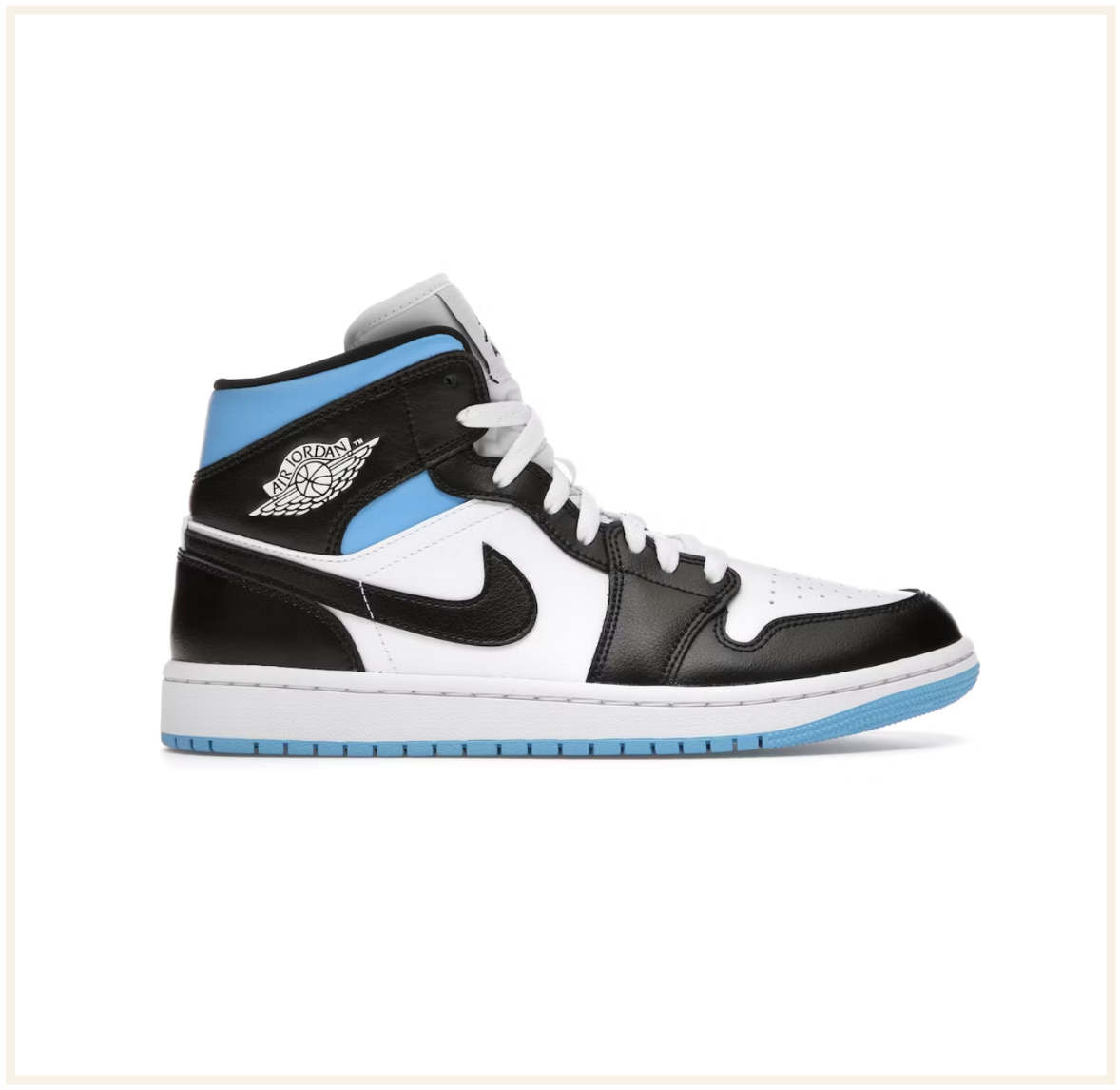 Air Jordan 1 Mid University Black White (W)