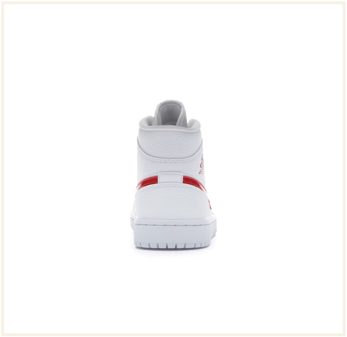 Air Jordan 1 Mid White University Red (W)