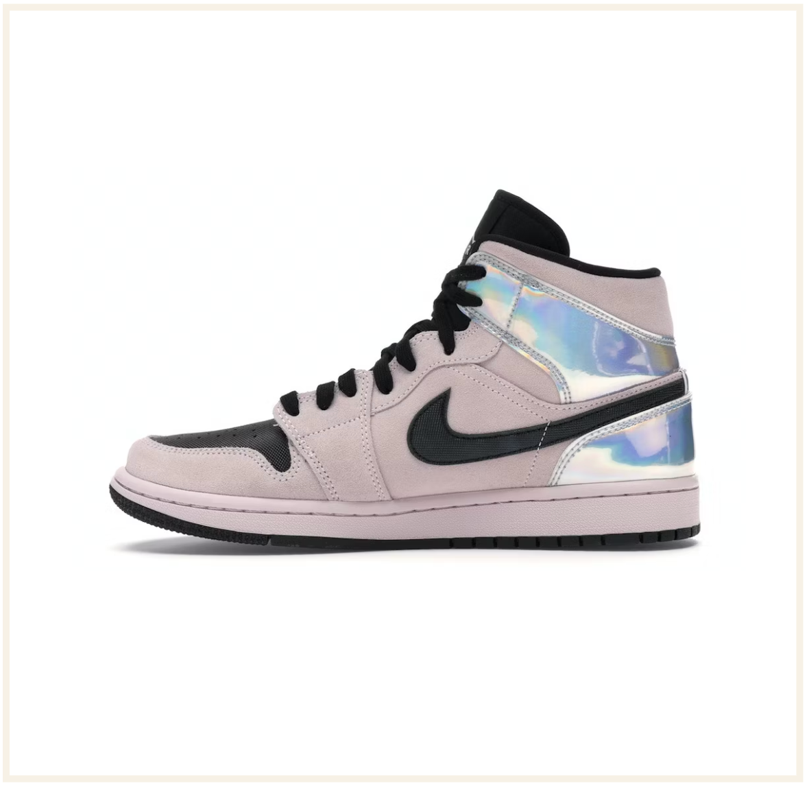 Air jordan 1 mid iridescent black sales