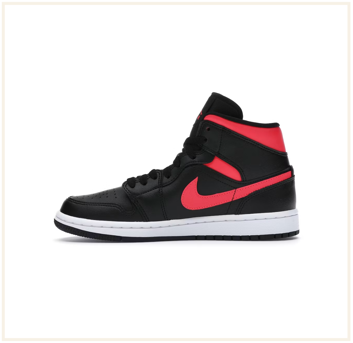 Air Jordan 1 Mid Black Siren Red (W)