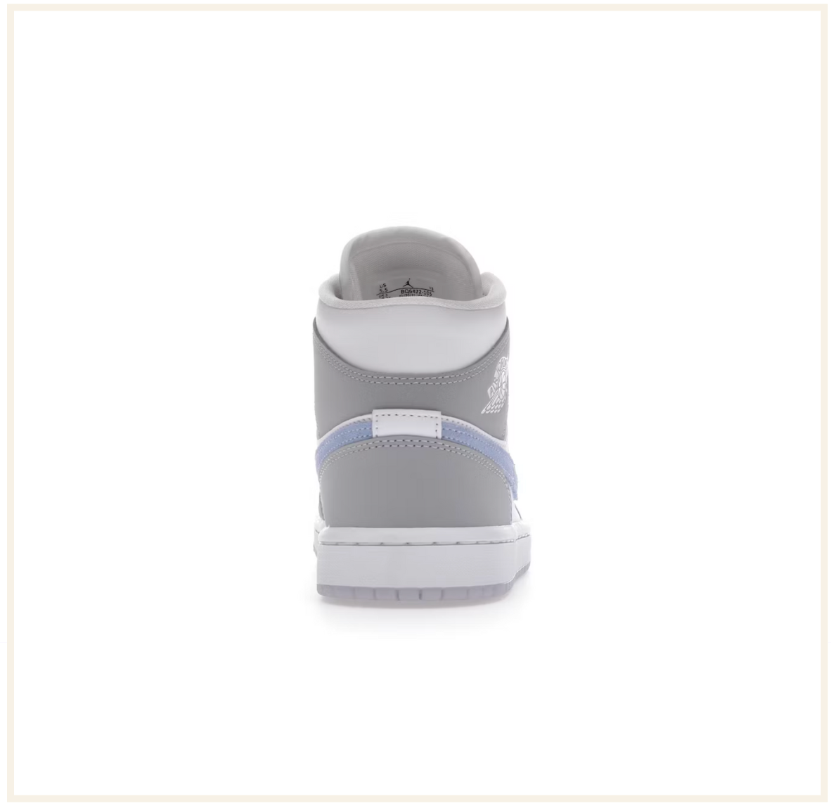 Jordan 1 mid wolf grey black white hotsell
