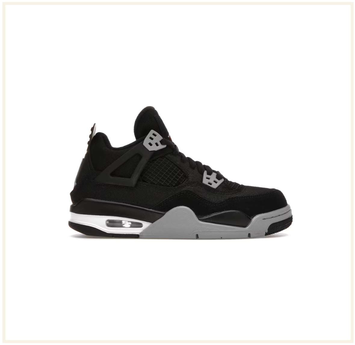 Air Jordan 4 Retro SE Black Canvas (GS)