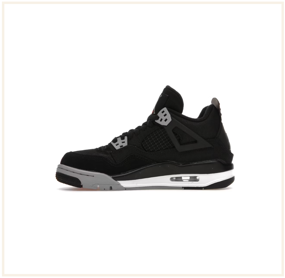 Air Jordan 4 Retro SE Black Canvas (GS)