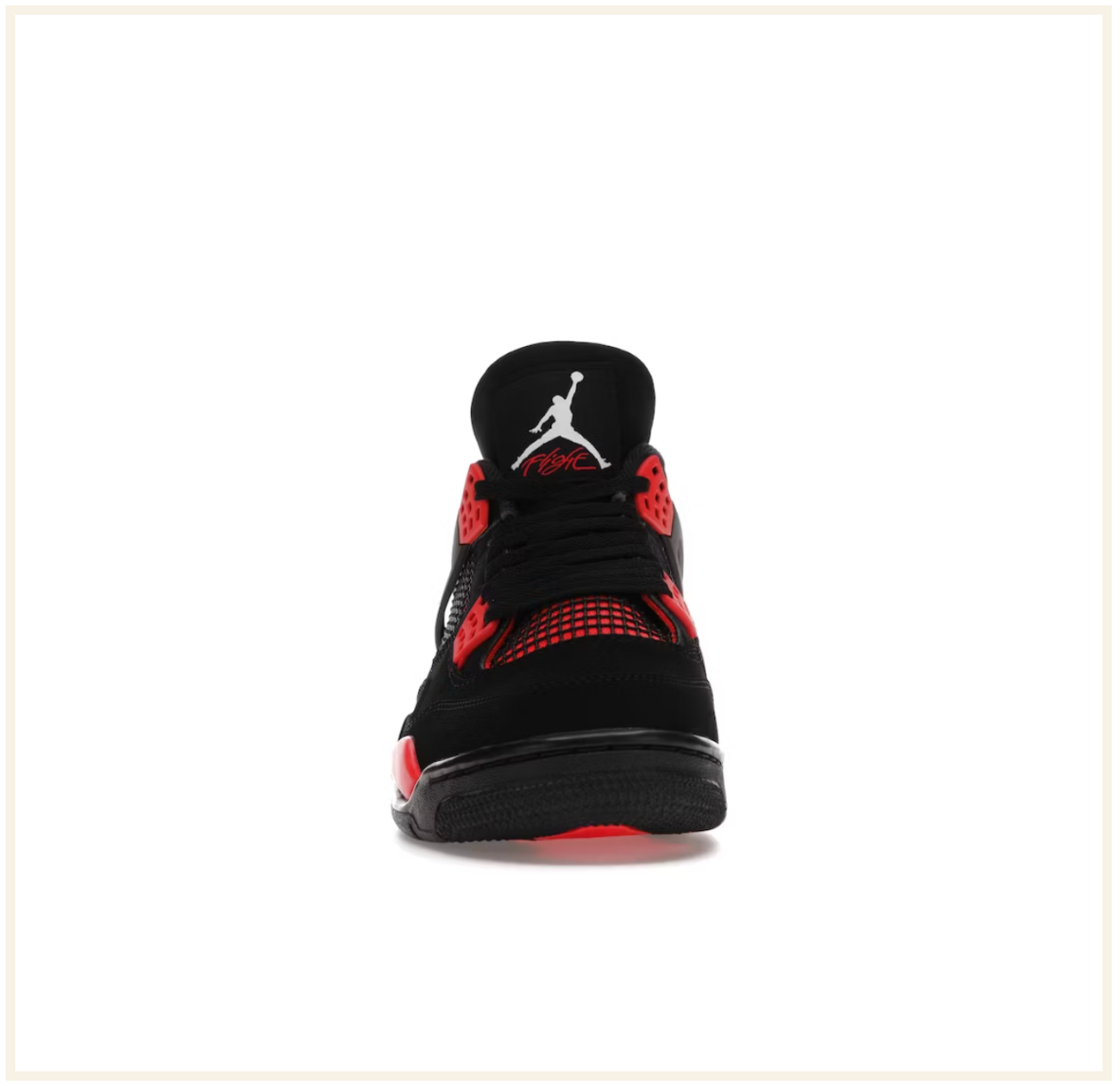 Air jordan retro 4 store black and red