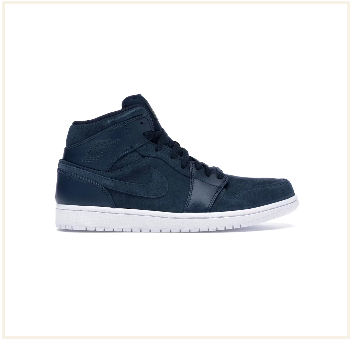 Air Jordan 1 Mid Armory Navy Electrolime