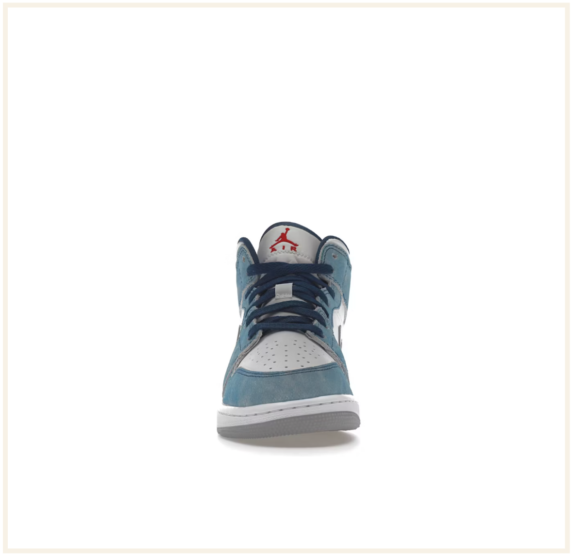 Air Jordan 1 Mid French Blue Fire Red (GS)