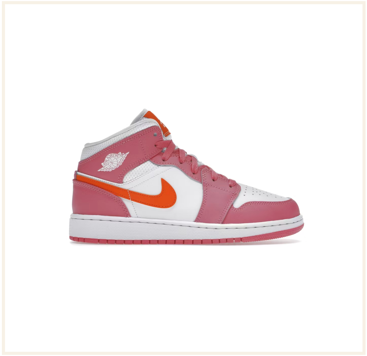 Air Jordan 1 Mid Pinksicle Safety Orange GS