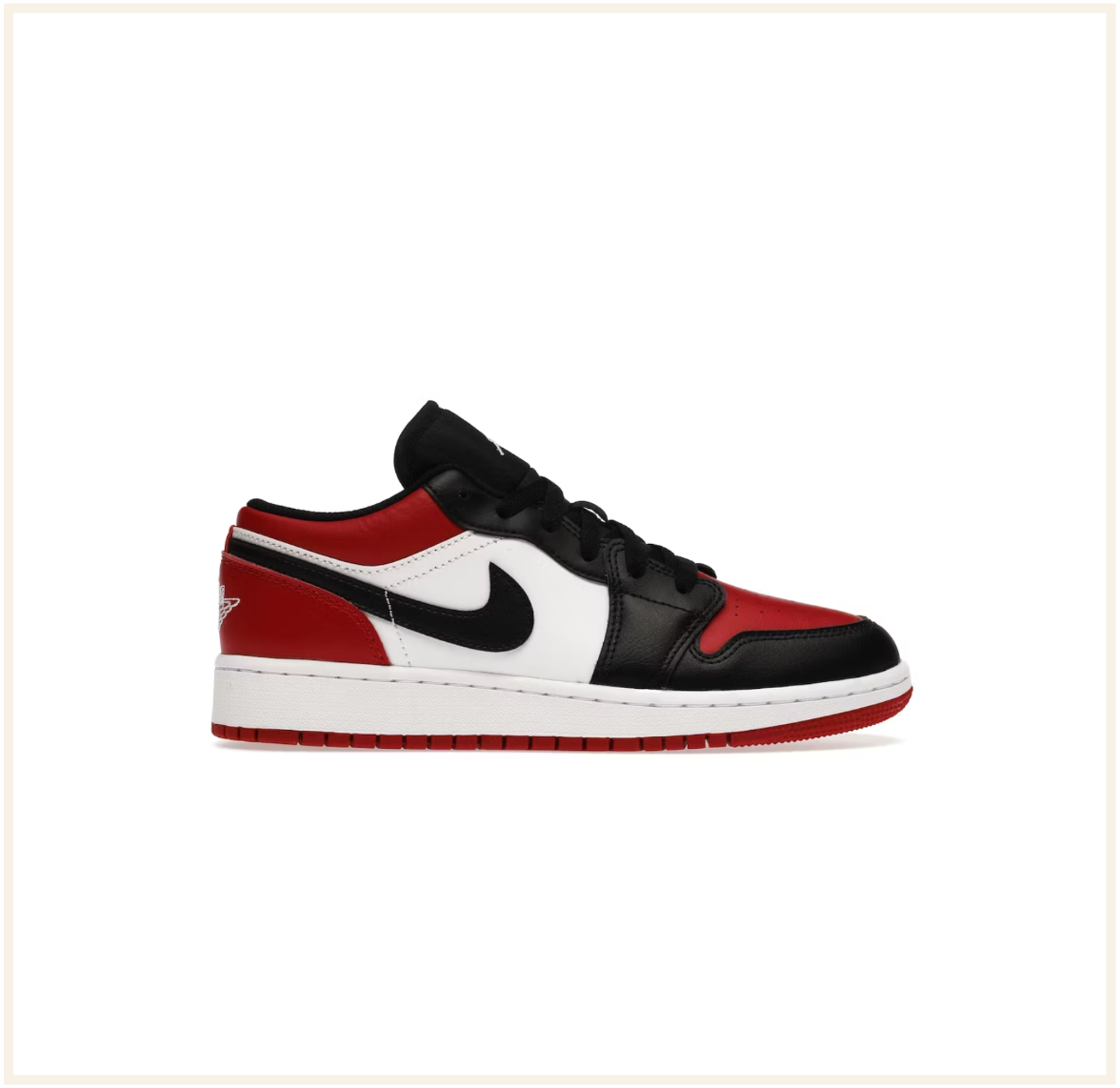 Air Jordan 1 Low Bred Toe (GS) (2021)