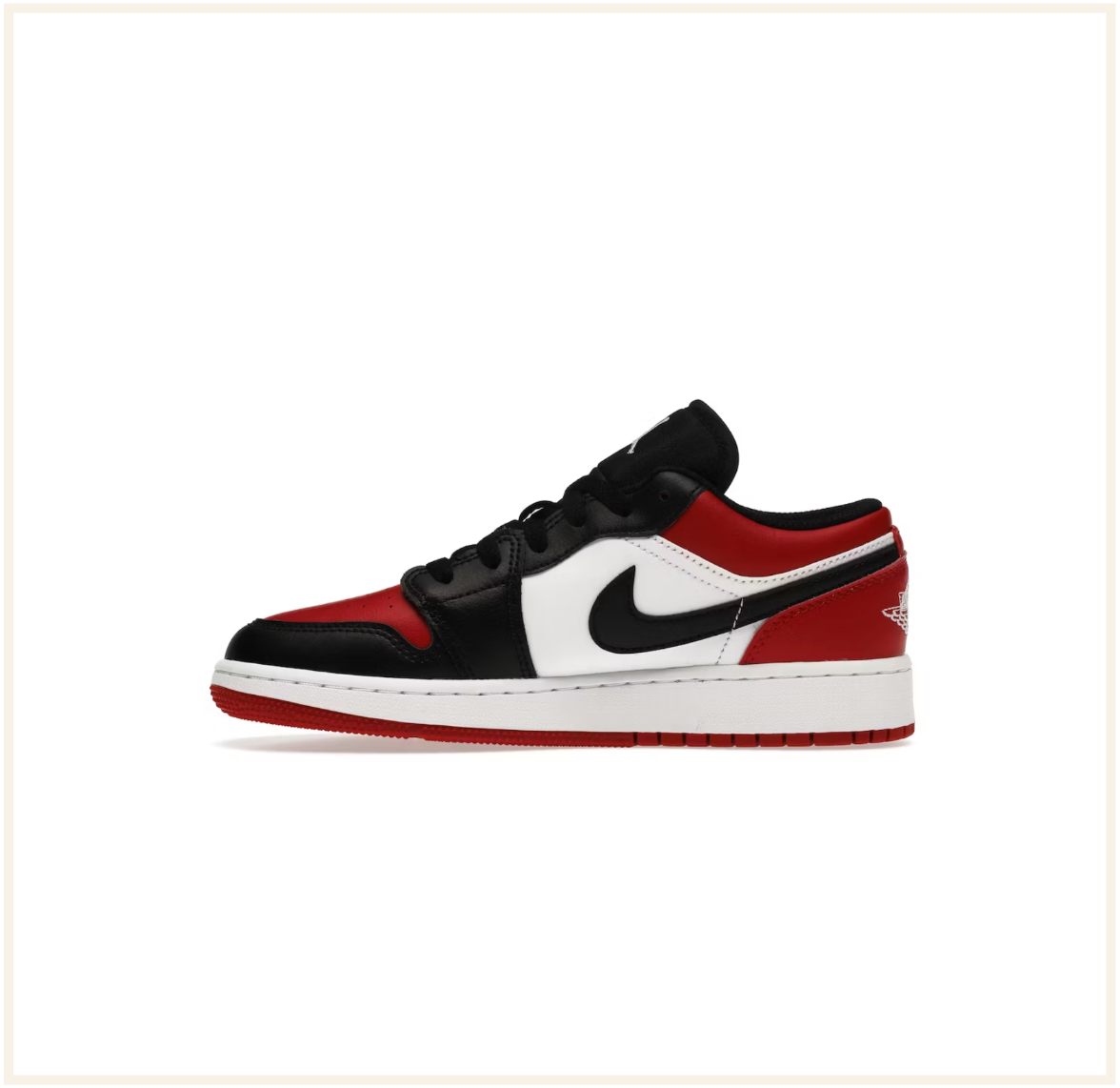 Air Jordan 1 Low Bred Toe (GS) (2021)