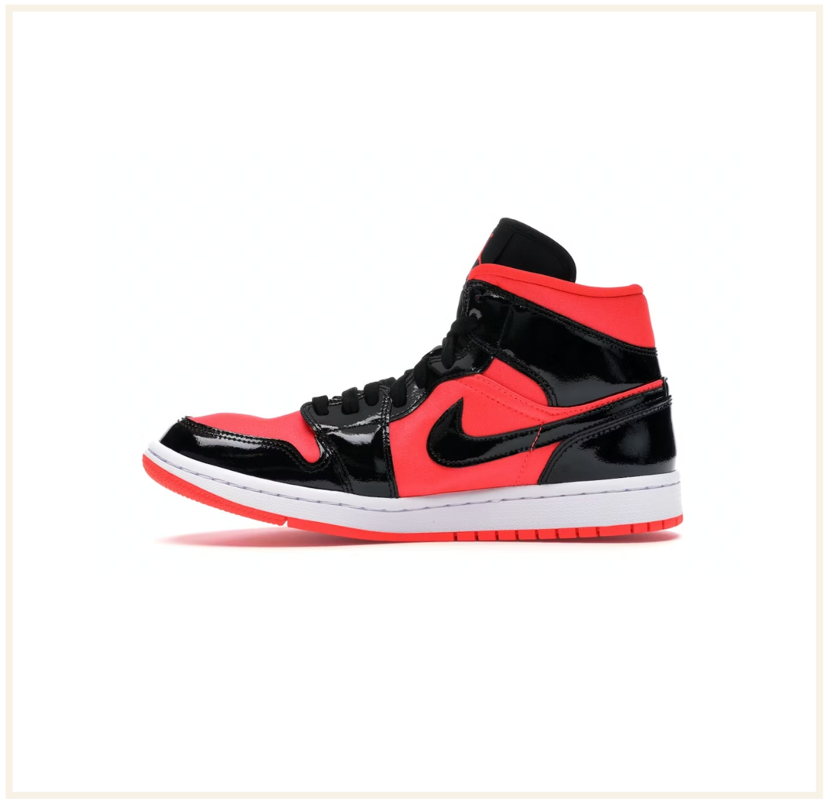 Air Jordan 1 Mid Hot Punch Red Black (W)