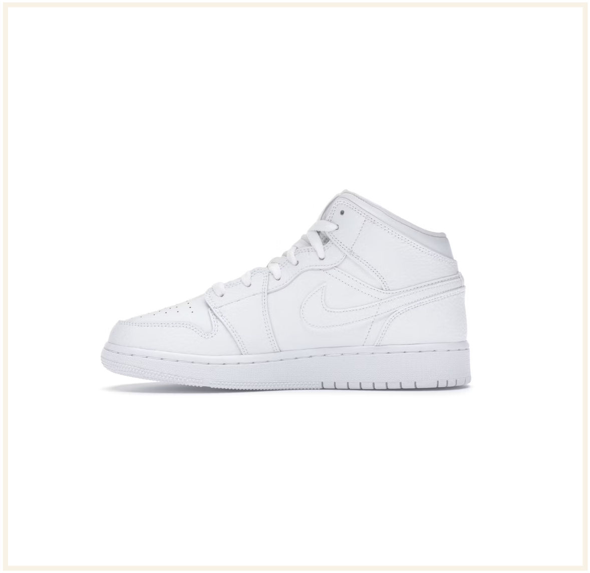 Air Jordan 1 Mid Triple White (GS) (2020)