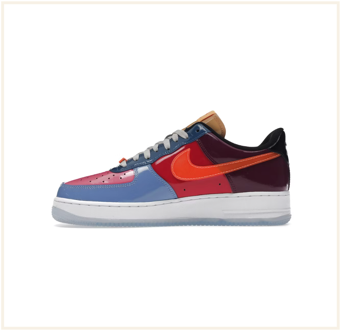 Orange low top 2025 air force 1