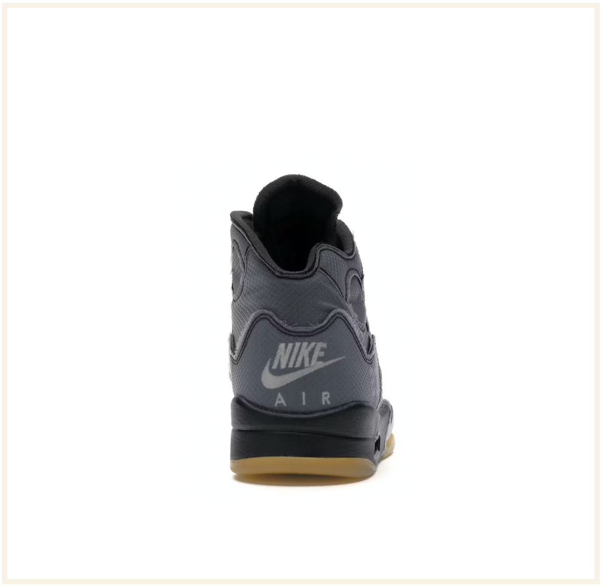 Jordan retro 5 black best sale and white