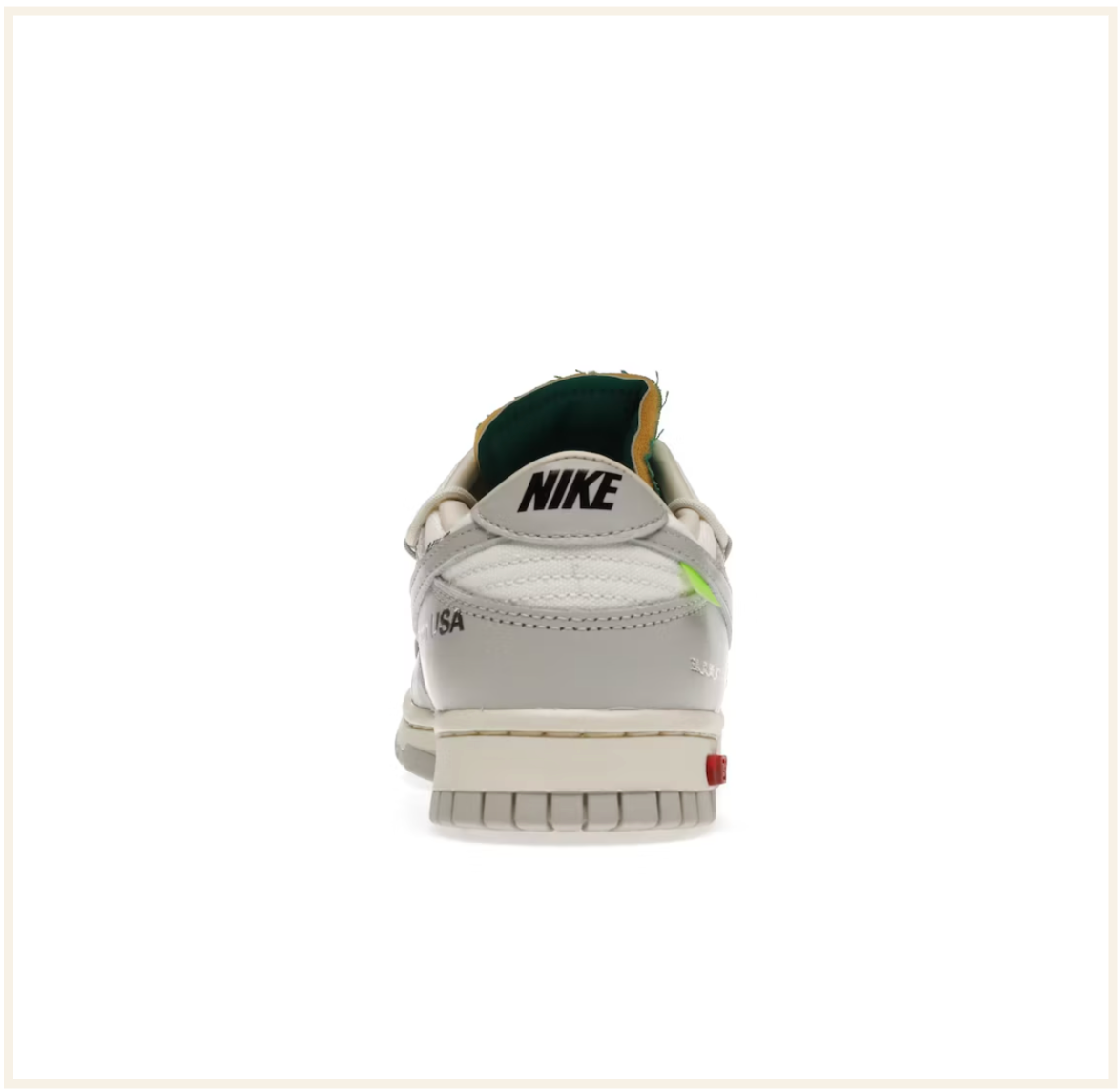 Off White x Nike Dunk Low Lot 25 2021