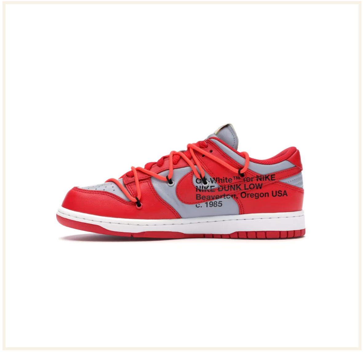 Off-White x Nike Dunk Low University Red