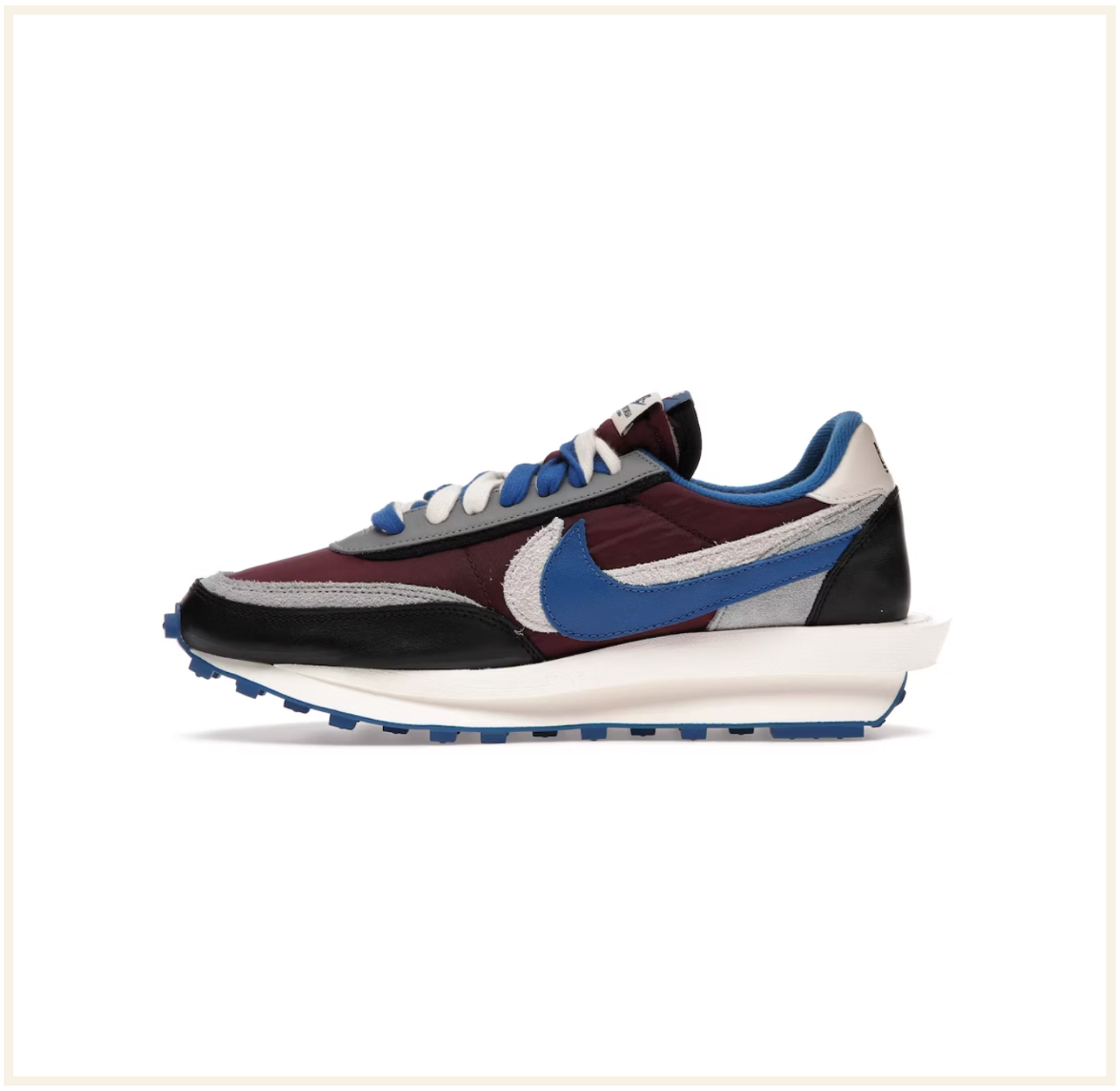 sacai x Undercover x Nike LDWaffle Night Maroon Team Royal