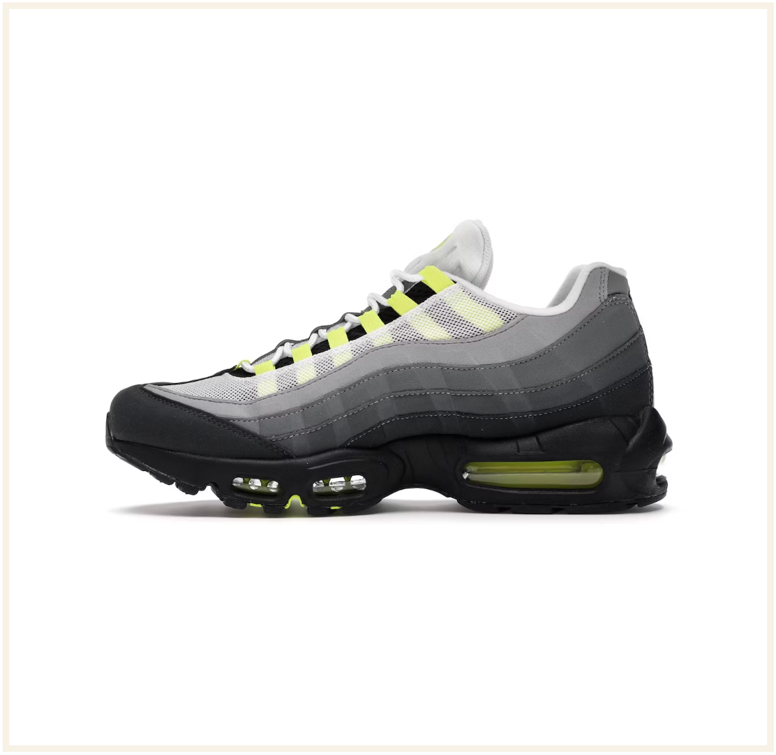 Lime green nike top air max 95