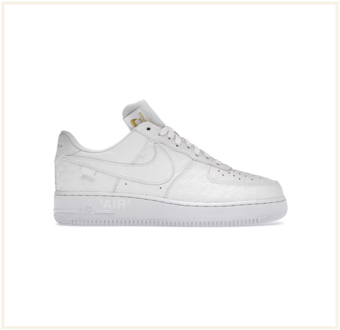 Nike x Louis Vuitton Virgil Abloh Air Force 1 Low White Monogram