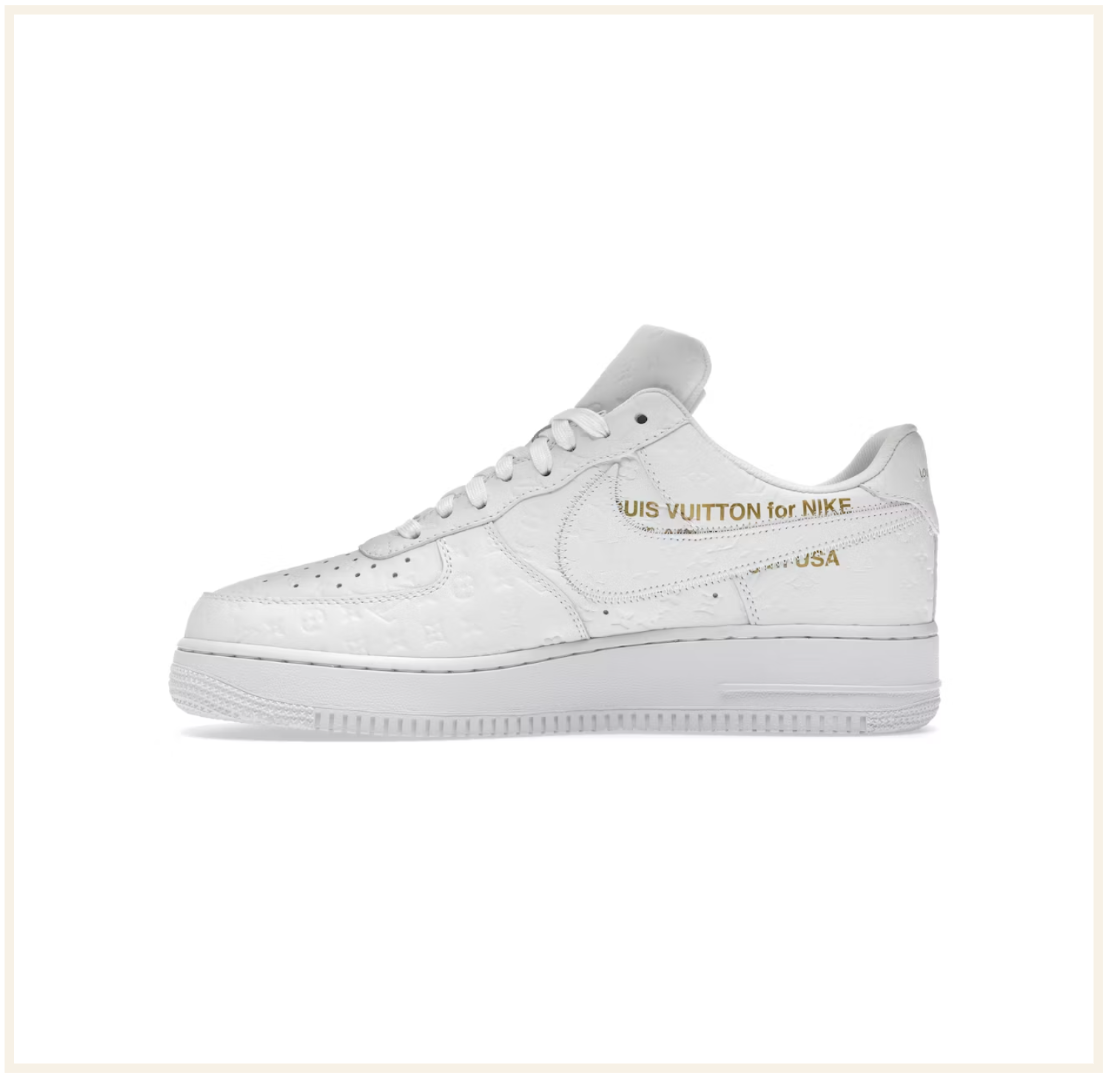 Louis Vuitton, Shoes, Louis Vuitton Nike Air Force Lowby Virgil Abloh  White Red Best Offer