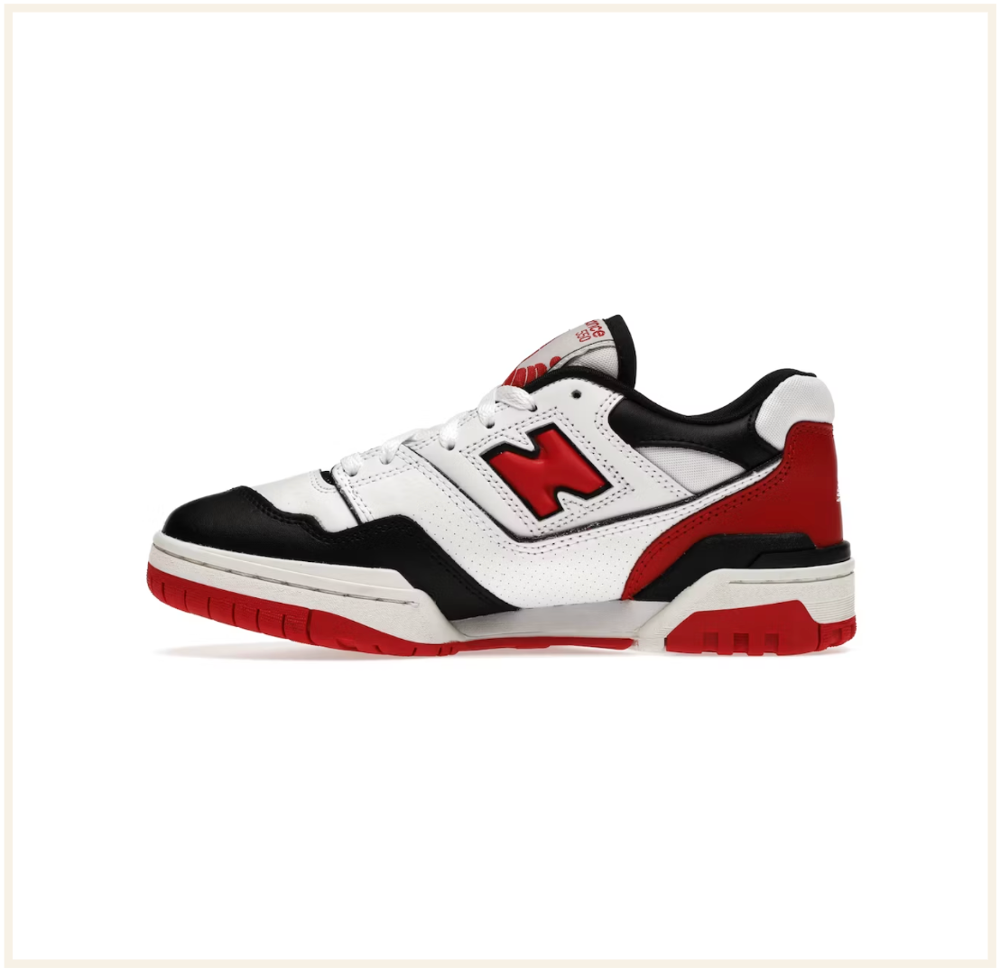 New Balance 550 White Red Black