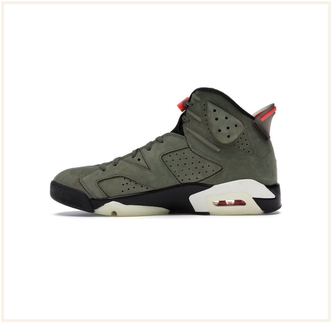 Travis Scott x Air Jordan 6 Olive 2019