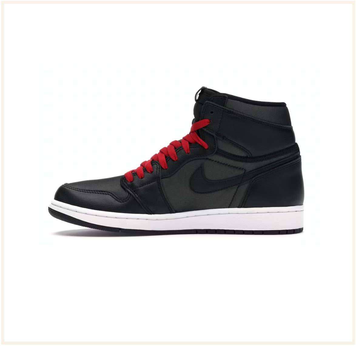 Air Jordan 1 Retro High Black Satin Gym Red