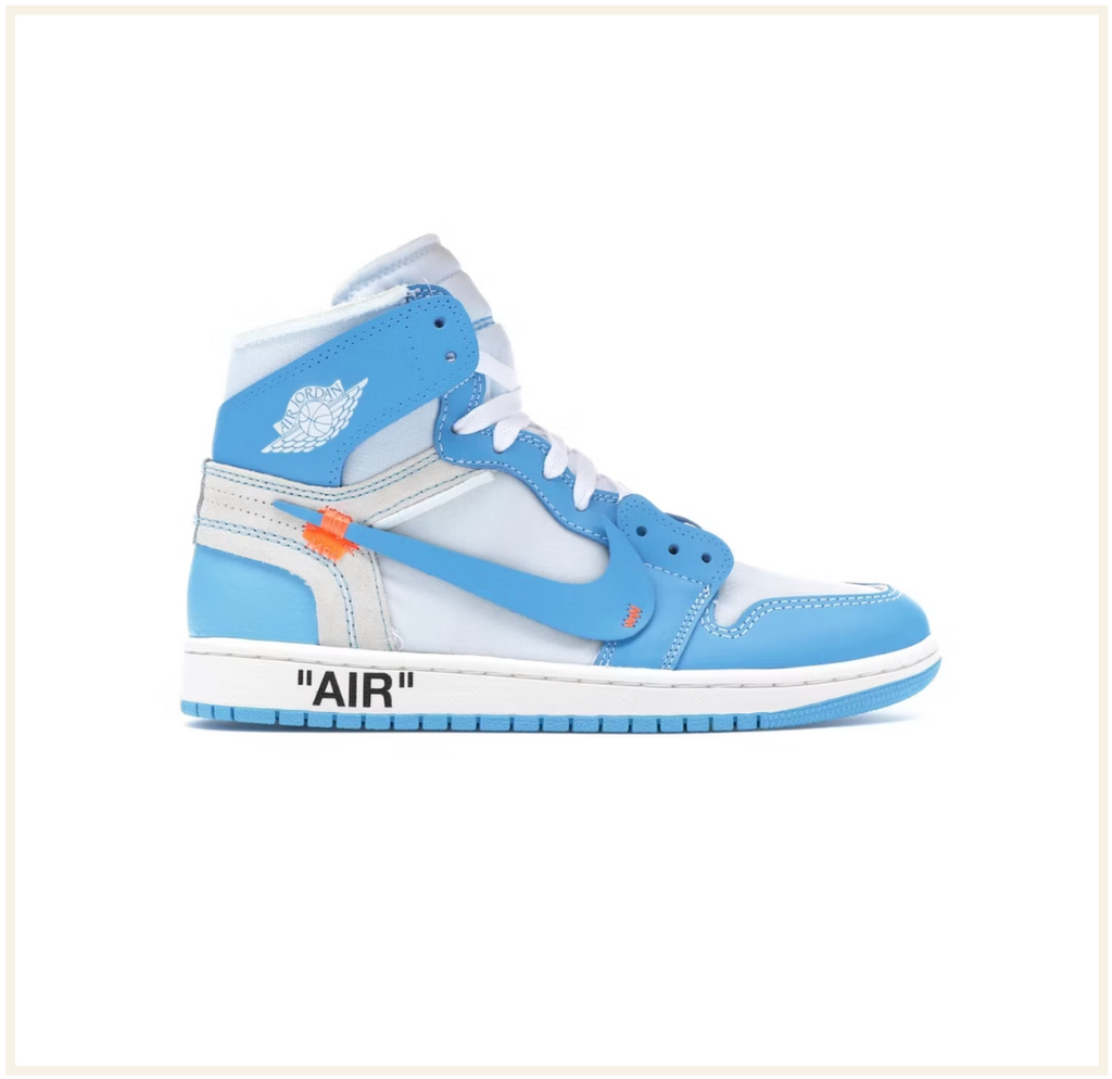 Nike off white hot sale blue jordan 1