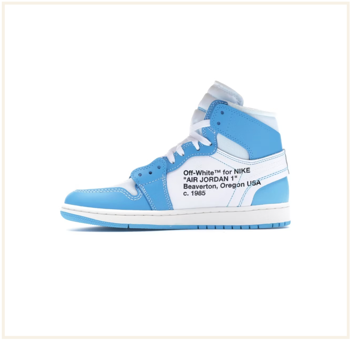 Jordan 1 off hot sale white blue price