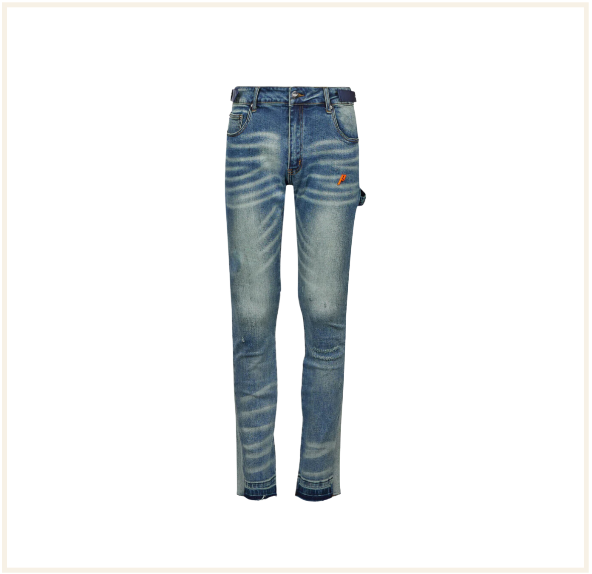 FAVELA STUDIOS Denim Blue Flare Pant