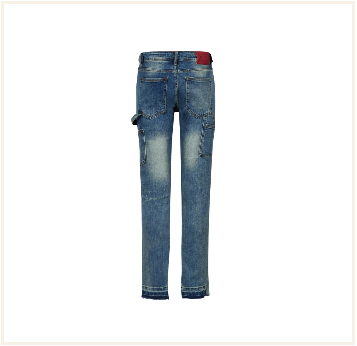 FAVELA STUDIOS Denim Blue Flare Pant