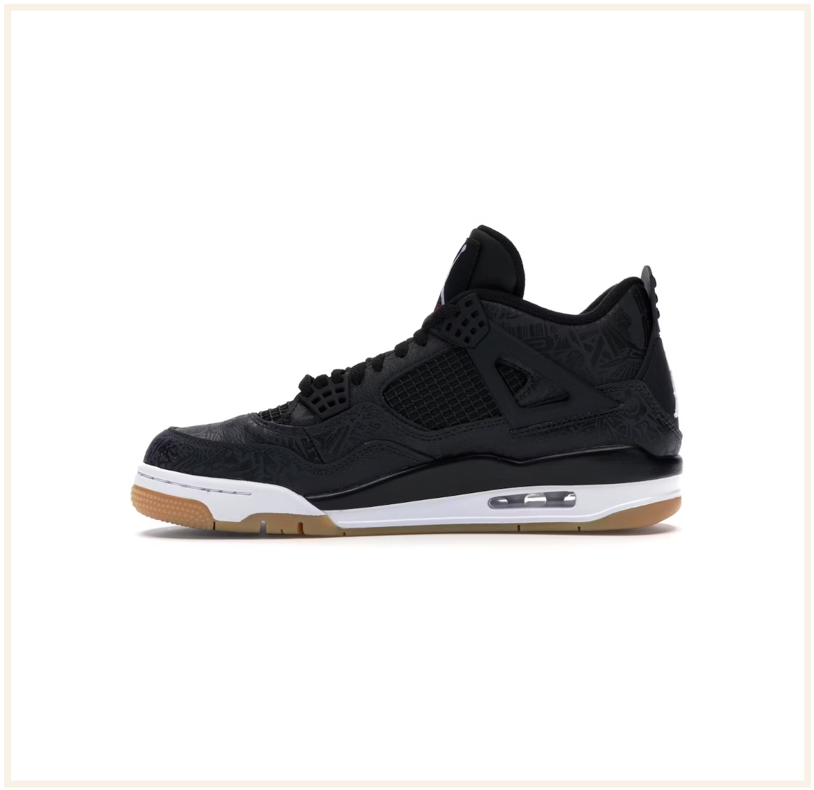 Jordan 4 hotsell black gum bottom