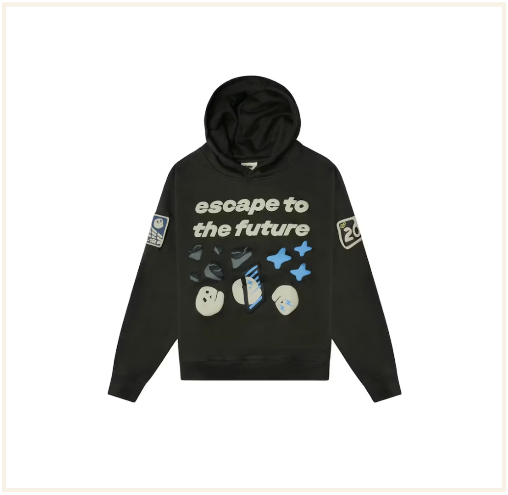 Broken Planet Escape to the Future Hoodie (Black)