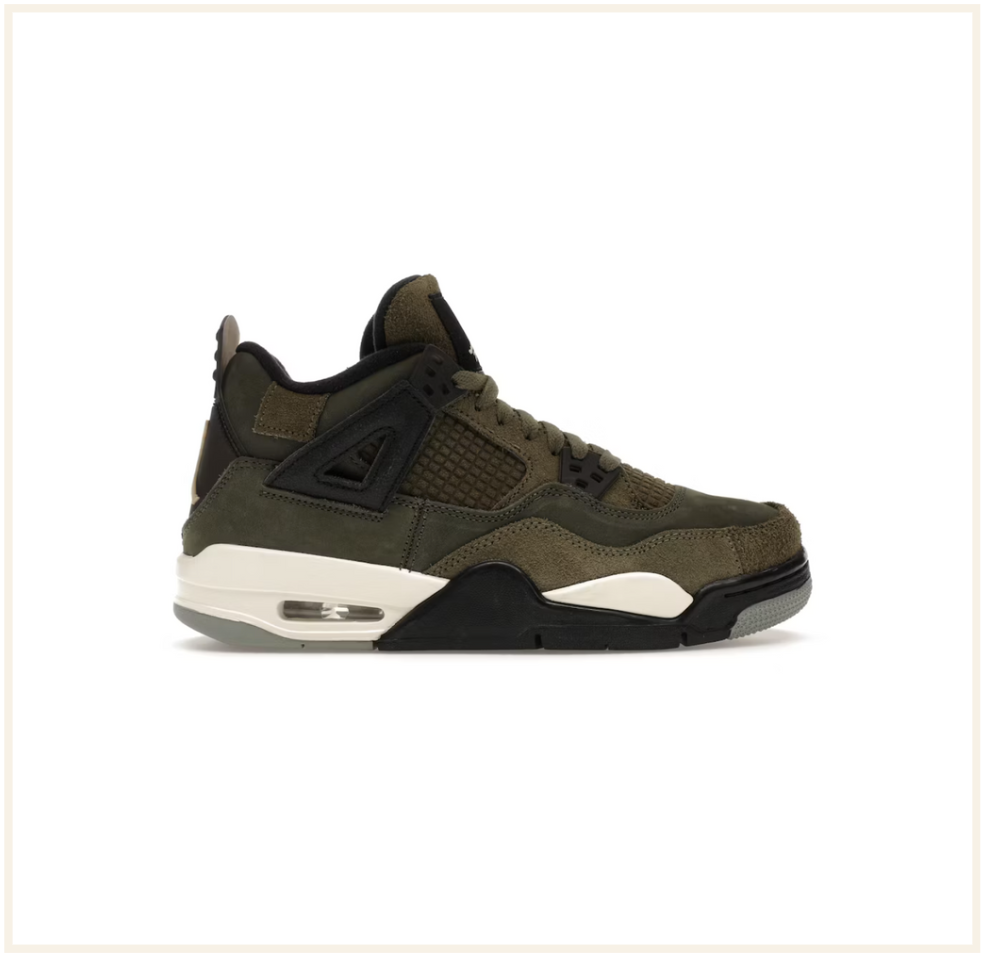 Air Jordan 4 Retro SE Craft Medium Olive (GS)