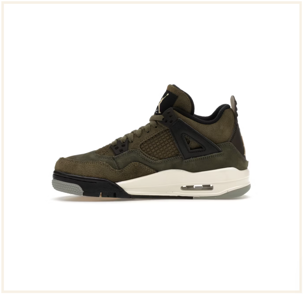 Air Jordan 4 Retro SE Craft Medium Olive (GS)