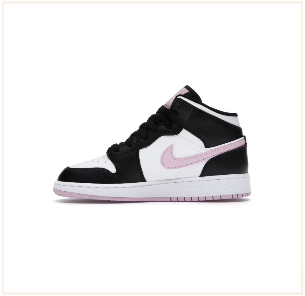 Air Jordan 1 Mid White Black Light Arctic Pink GS Preloved