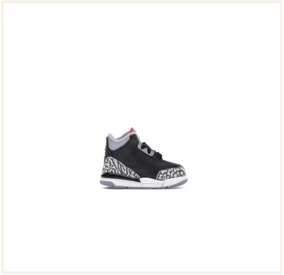 Air Jordan 3 Retro Black Cement (2018) (TD) (VNDS)