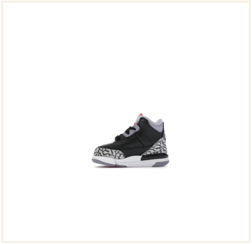 Air Jordan 3 Retro Black Cement (2018) (TD) (VNDS)