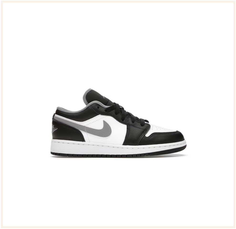 Air Jordan 1 Low Black White Grey (GS)